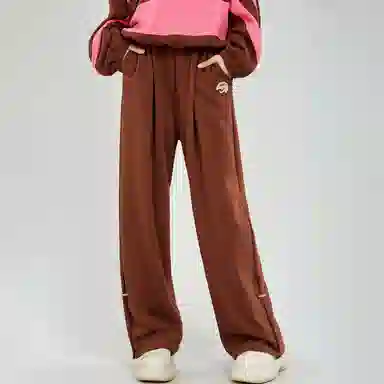 木果果木 纯色中腰宽松休闲裤 女款