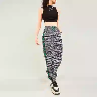 木果果木 宽松复古束脚休闲针织运动裤 女款