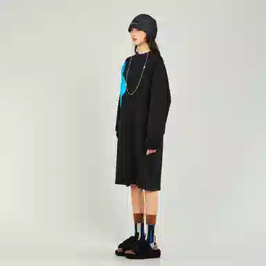 木果果木 童趣印花中长款落肩长袖连衣裙 女款