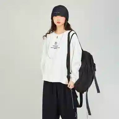 木果果木 小众设计圆领套头卫衣 女款