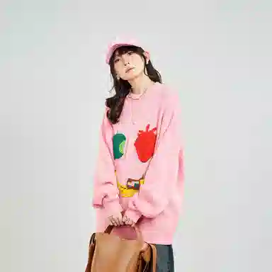 木果果木 宽松舒适简约套头毛衣 女款