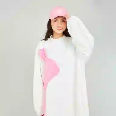 木果果木 童趣印花中长款落肩长袖连衣裙 女款