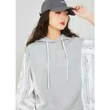 木果果木 时尚慵懒休闲连帽卫衣 女款