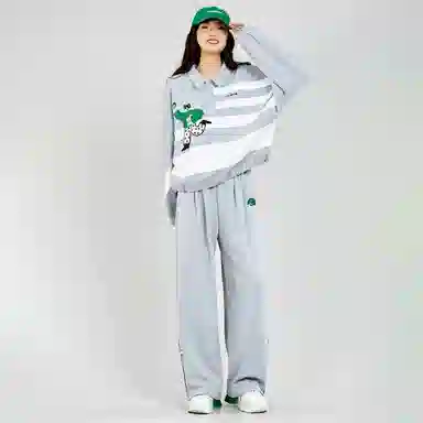 木果果木 纯色中腰宽松休闲裤 女款