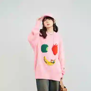 木果果木 宽松舒适简约套头毛衣 女款