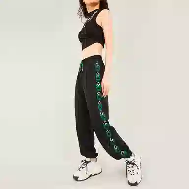 木果果木 宽松复古束脚休闲针织运动裤 女款