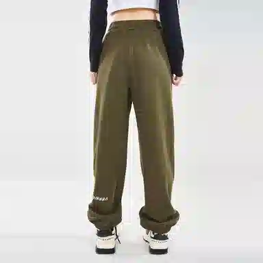 木果果木 纯色束脚高腰休闲裤 女款