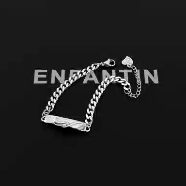 ENFANTIN Wave Wing Couple Bracelets Titanium Steel