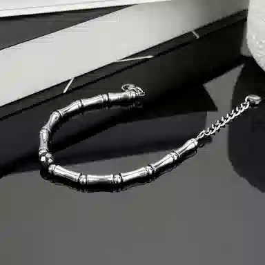 ENFANTIN Bamboo Black Stone Bracelet