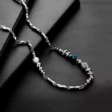 ENFANTIN Titanium Stone Necklace