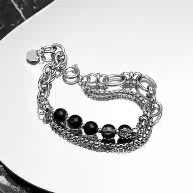 ENFANTIN Double Layer Crack Bead Bracelet