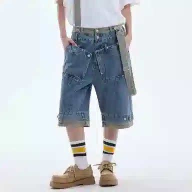 A SQUARE ROOT Denim Shorts