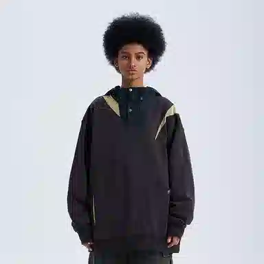 A SQUARE ROOT Retro Half-Zip Sweatshirt