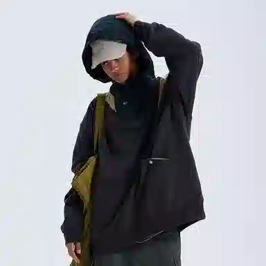 A SQUARE ROOT Retro Half-Zip Sweatshirt