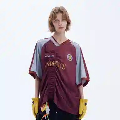 A SQUARE ROOT V-Neck Striped Tee