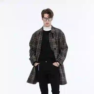 David Naman Classic Wool Coat