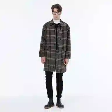 David Naman Classic Wool Coat