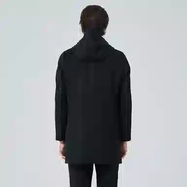 David Naman Wool Coat Black