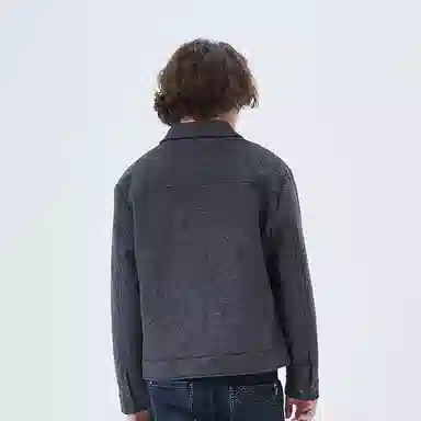 David Naman Wool Coat Grey