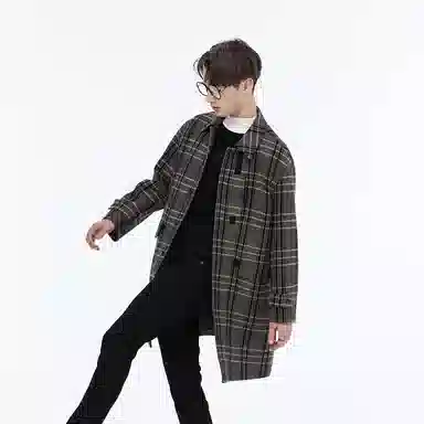 David Naman Classic Wool Coat