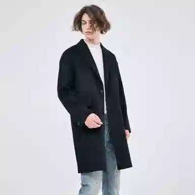 DAVID NAMAN Detachable Down Liner Coat Black