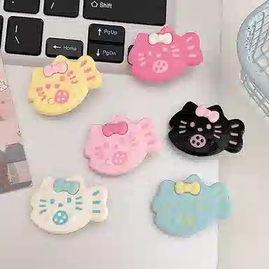 简应舒 蝴蝶猫刘海夹碎发小夹子可爱小发卡 亚克力 发夹 女款