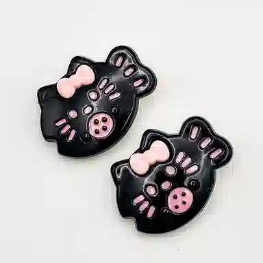 简应舒 蝴蝶猫刘海夹碎发小夹子可爱小发卡 亚克力 发夹 女款