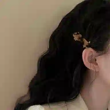 简应舒 萌萌小猫咪一字夹刘海夹子碎发小发卡发饰 亚克力 发夹 女款