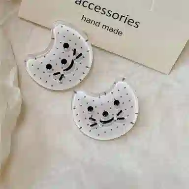 简应舒 小猫刘海夹子碎发小夹子侧边夹小发卡 亚克力 发夹 女款