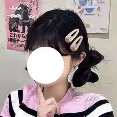 简应舒 可爱边侧边夹子刘海夹碎发小夹子 亚克力 发夹 女款