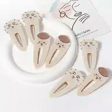 简应舒 可爱边侧边夹子刘海夹碎发小夹子 亚克力 发夹 女款