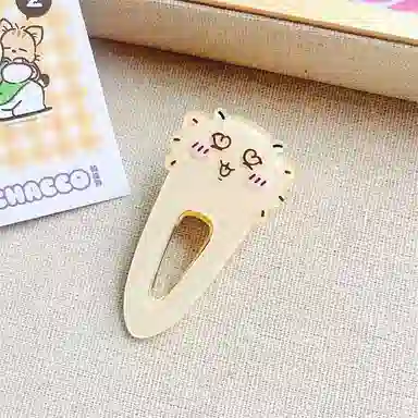 简应舒 可爱边侧边夹子刘海夹碎发小夹子 亚克力 发夹 女款