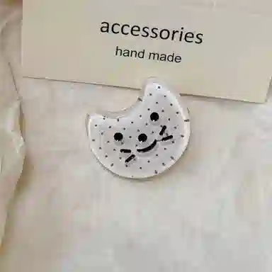 简应舒 小猫刘海夹子碎发小夹子侧边夹小发卡 亚克力 发夹 女款