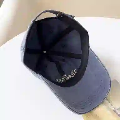 艾佳微 刺绣字母帽子软顶防晒棒球帽韩版百搭户外遮阳显脸小 棉 鸭舌帽 男女同款情侣款