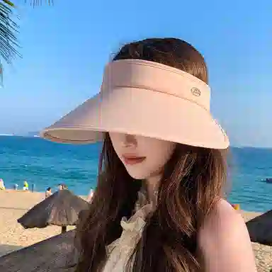 艾佳微 大帽檐遮阳帽 户外运动时尚休闲百搭 聚酯纤维 防晒帽 女款