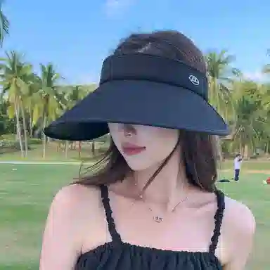 艾佳微 大帽檐遮阳帽 户外运动时尚休闲百搭 聚酯纤维 防晒帽 女款