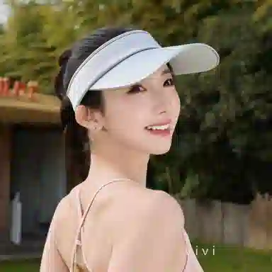 艾佳微 加长檐空户外外运动跑步骑车夏季出游遮阳 聚酯纤维 防晒帽 男女同款情侣款