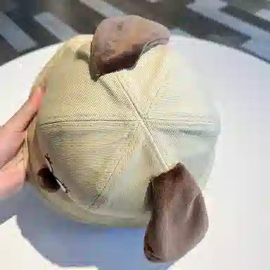 艾佳微 搞怪小狗时尚可爱防晒遮阳帽子 棉 渔夫帽 男女同款情侣款