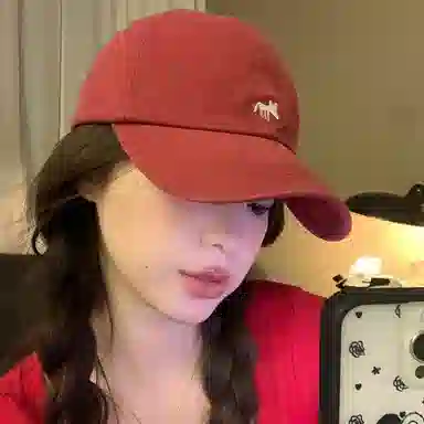 艾佳微 韩版青春洋溢可爱小狐狸刺绣百搭显脸小 棉 鸭舌帽 男女同款情侣款