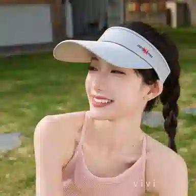 艾佳微 加长檐空户外外运动跑步骑车夏季出游遮阳 聚酯纤维 防晒帽 男女同款情侣款