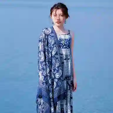 艾佳微 防晒旅游拍照棉麻 聚酯纤维 披肩 女款