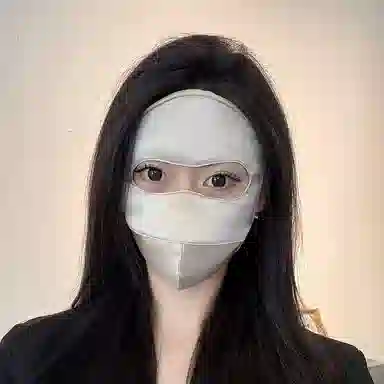 艾佳微 立体全脸防紫外线高颜值真丝骑行遮阳脸基尼 凉感冰爽面料 防晒面罩 男女同款情侣款