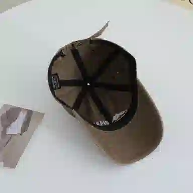 大山字母刺绣大檐户外休闲时尚四季款百搭 防晒遮阳 极简潮流 大头围显脸小 弯檐运动风帽子 棉质 鸭舌帽 男女同款情侣款