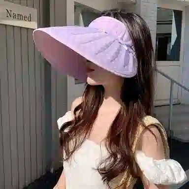 艾佳微 防紫外线韩版时尚百搭遮阳显脸小空顶 聚酯纤维 防晒帽 男女同款情侣款