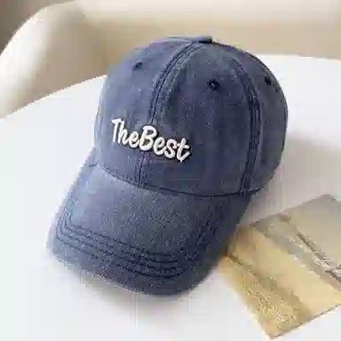 艾佳微 刺绣字母帽子软顶防晒棒球帽韩版百搭户外遮阳显脸小 棉 鸭舌帽 男女同款情侣款