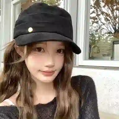 艾佳微 大头围日常百搭显脸小气质英伦 涤纶 帽子 男女同款情侣款