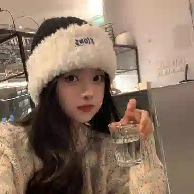 艾佳微 毛绒保暖加厚针织大头围护耳百搭显脸小潮 腈纶 绒线帽 男女同款情侣款