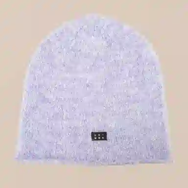 艾佳微 针织毛绒冷帽大头围复古卷边堆堆帽显脸小保暖帽子潮 腈纶 绒线帽 男女同款情侣款