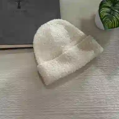 艾佳微 毛线堆堆帽大头围百搭休闲冷帽保暖帽子 腈纶 绒线帽 男女同款情侣款