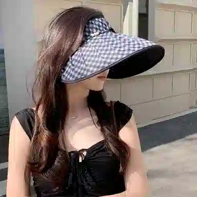 艾佳微 防紫外线韩版时尚百搭遮阳显脸小空顶 聚酯纤维 防晒帽 男女同款情侣款